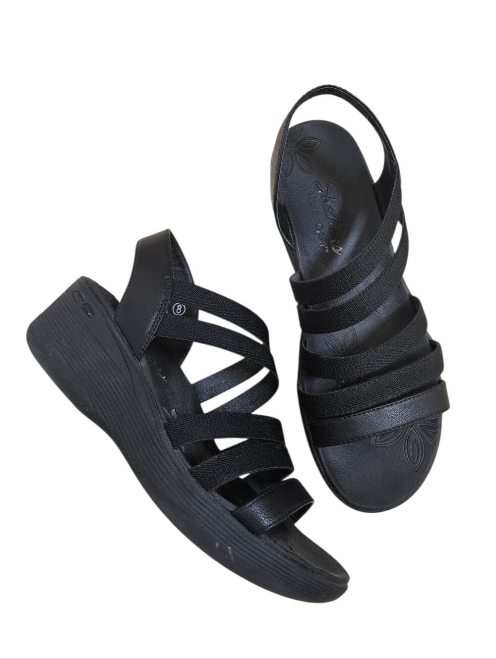 Skechers Luxe Foam Strappy Sandals (Fit 8.5 or 9)